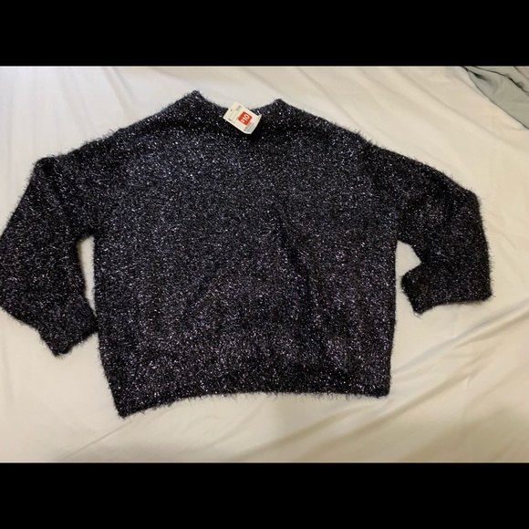 Blue Sparkly H&M Pullover Sweater Blouse - Picture 2 of 7